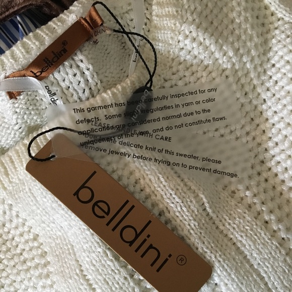 New Belldini white chunky long sleeve sweater - Picture 6 of 6